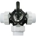 Custom Molded Products Custom Molded  CPVC 2 in. Thread Union 3-Way Diverter Valve; Black CMP25923204000